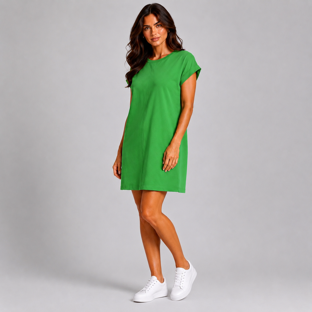 Zielona Sukienka Casual Premium – Komfort i Styl na Co Dzień | 38-48